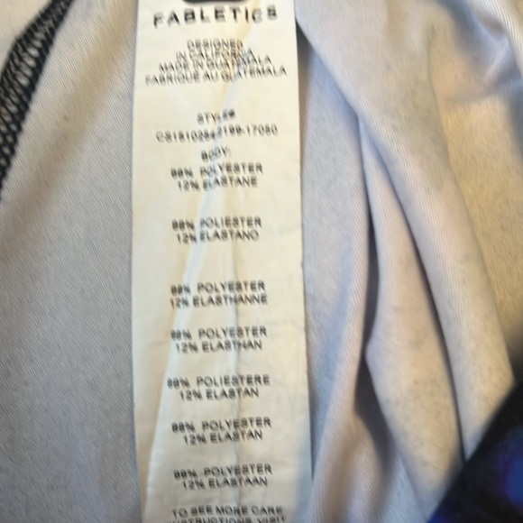 Fabletics salar define mid rise cropped yoga pant size large item 07-17 - Picture 7 of 9